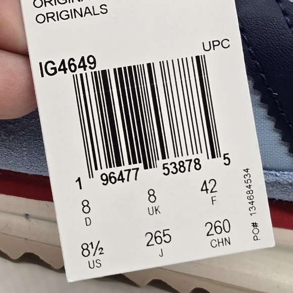 New adidas SL 72 RS \'Light Blue Better Scarlet\' Men\'s Shoes Size 8.5 main image 8